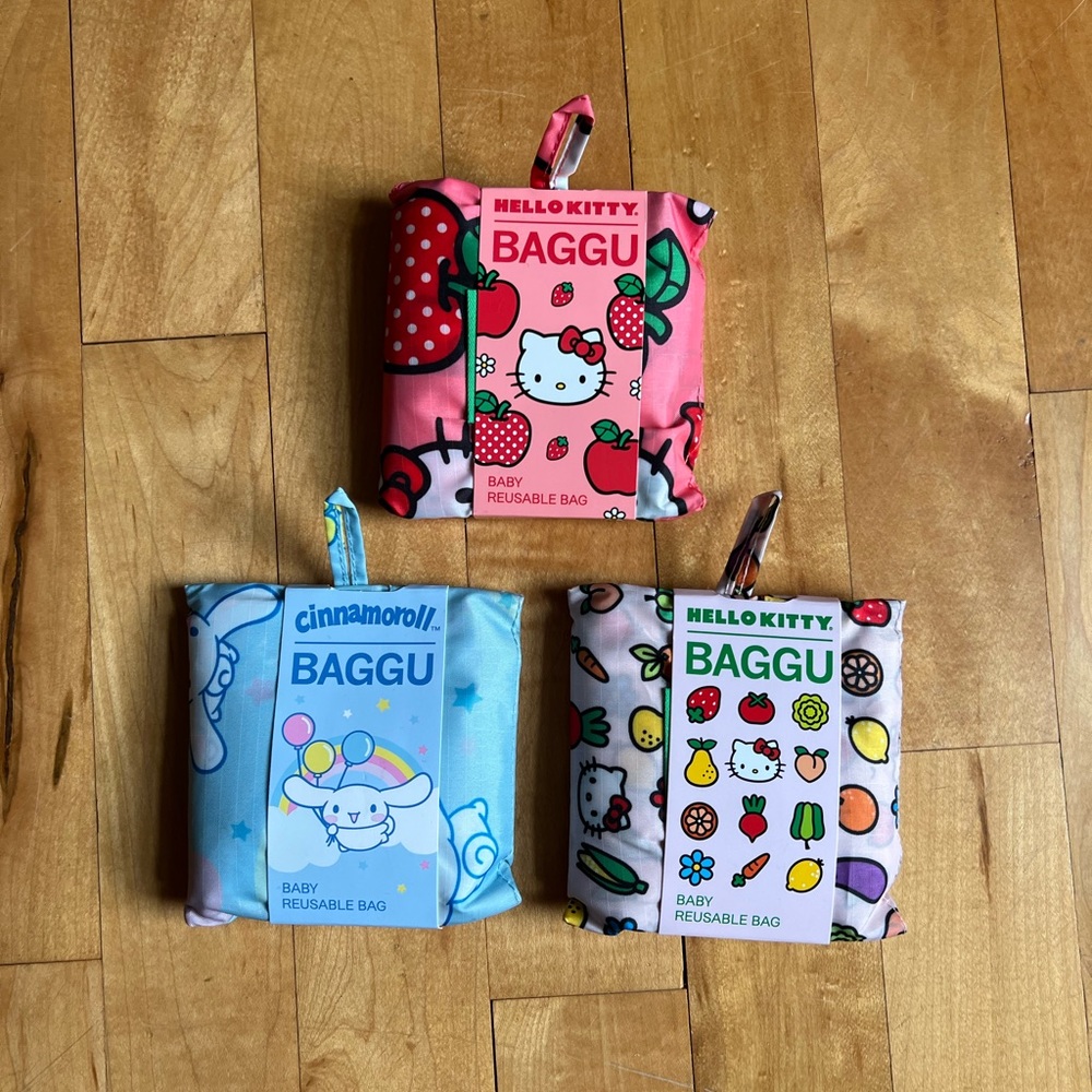 NWT BAGGU Hello Kitty Sanrio bundle: baby baggu